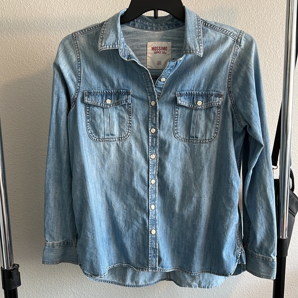 Jean button up